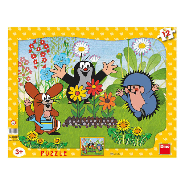 Puzzle Krteček zahradník