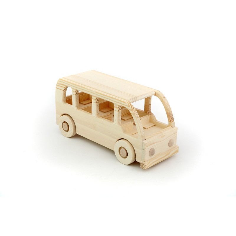 Velký dřevěný autobus