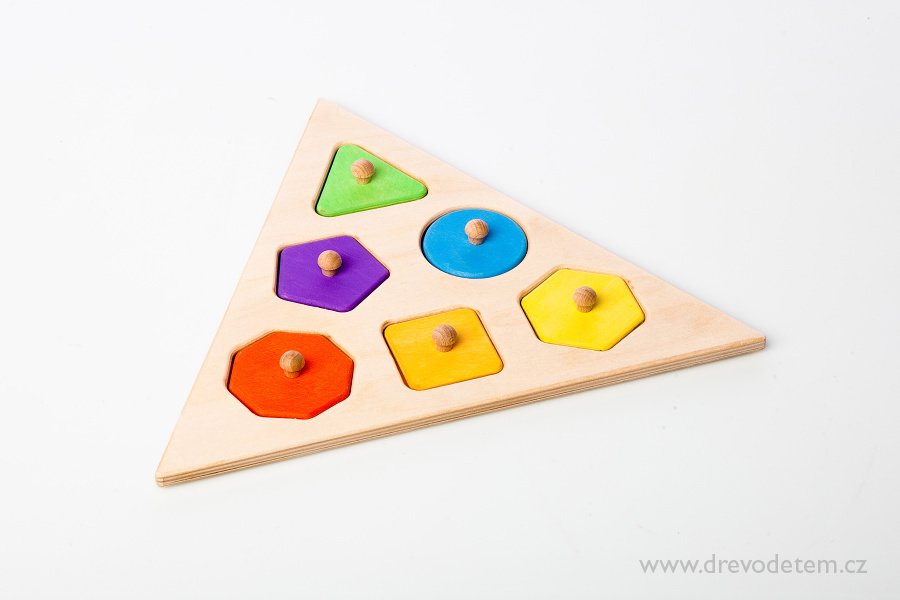 Vkládačka geometrické tvary trojúhelník