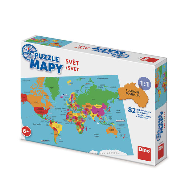Puzzle mapy Svět