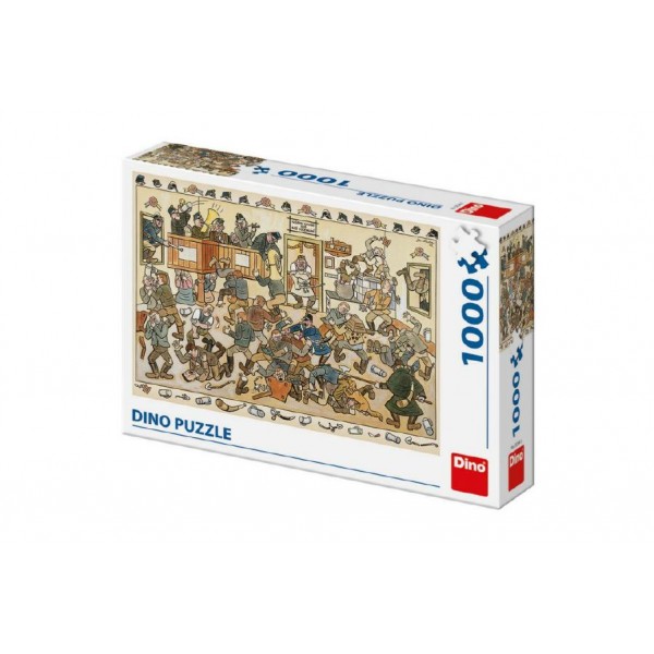 Puzzle Josef Lada - Rvačka v hospodě