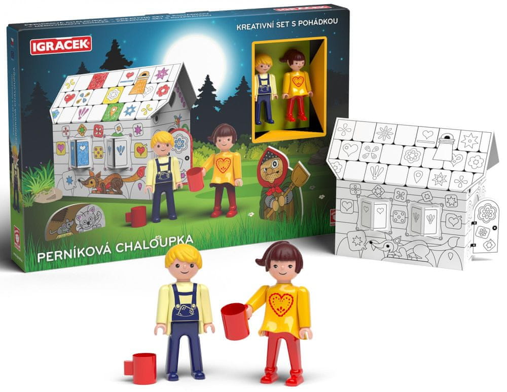 Igráček - Perníková chaloupka - kreativní set s pohádkou