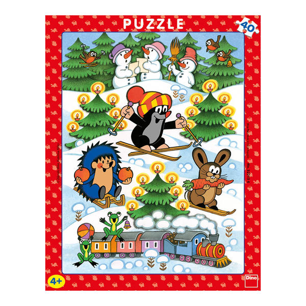 Puzzle Krtek na sněhu