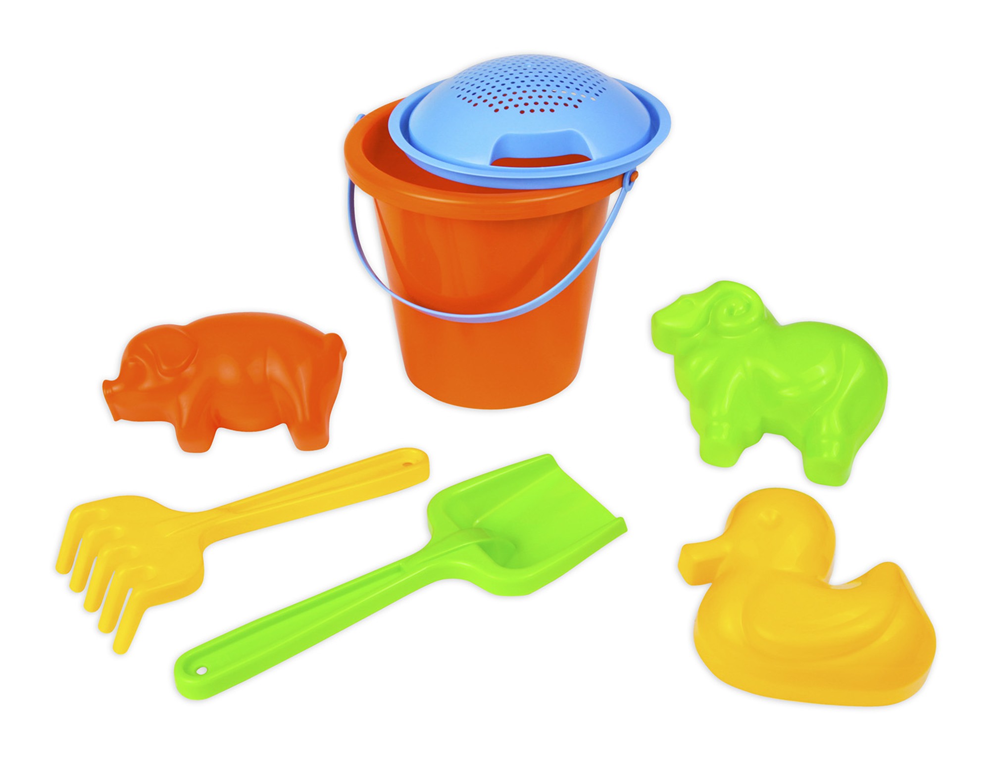 Bábovky na písek - Set s kyblíkem