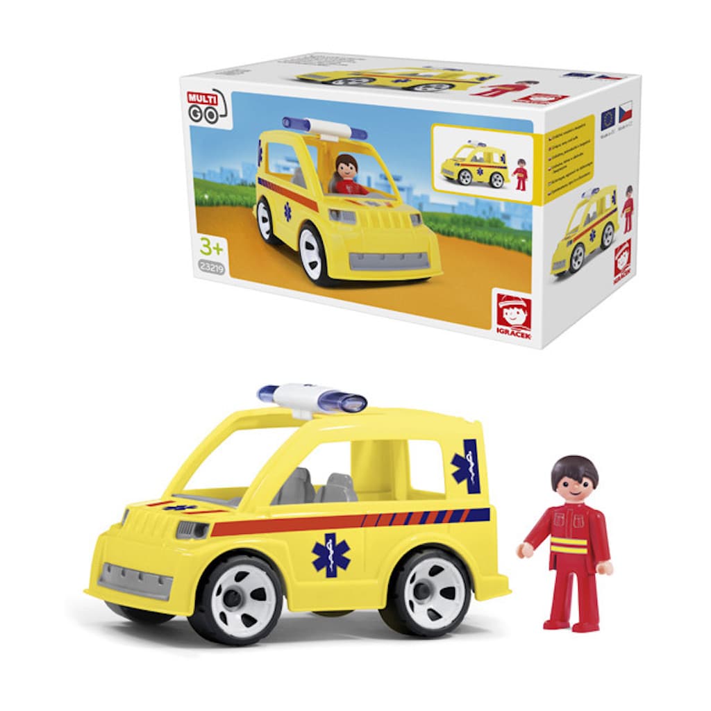 Igráček Ambulance se záchranářem