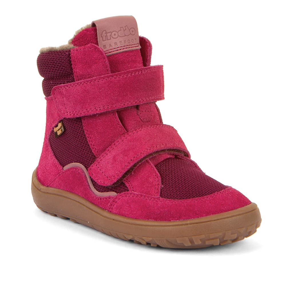 Dětské zimní barefoot boty FRODDO TEX WINTER Cyklamen