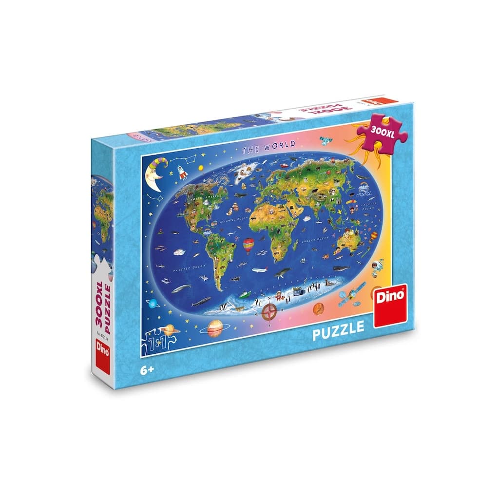 Puzzle Dětská mapa - 300 XL dílků