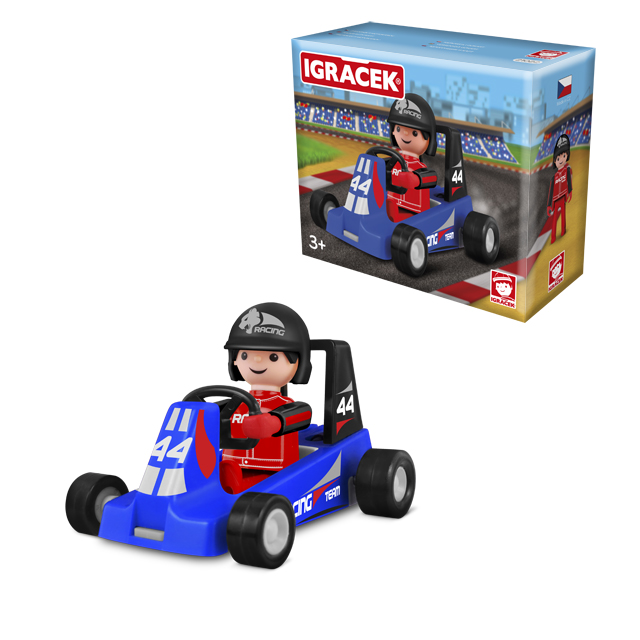 Igráček Závodník s motokárou